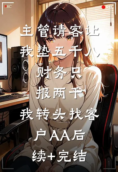 主管请客让我垫五千八，财务只报两千，我转头找客户AA后续+完结