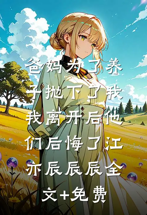 爸妈为了养子抛下了我，我离开后他们后悔了江亦辰辰辰全文+免费