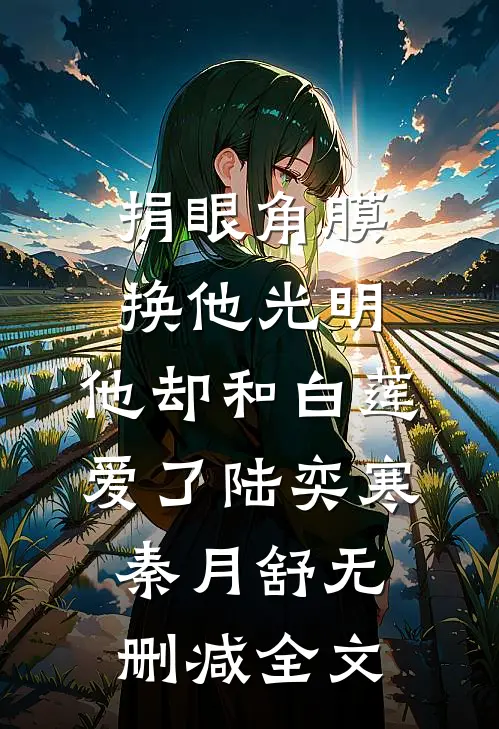 捐眼角膜换他光明，他却和白莲爱了陆奕寒秦月舒无删减全文