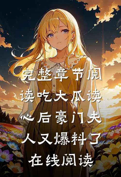 完整章节阅读吃大瓜读心后豪门夫人又爆料了在线阅读
