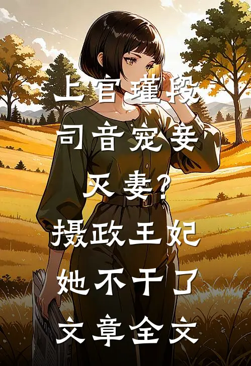 上官瑾段司音宠妾灭妻?摄政王妃她不干了文章全文