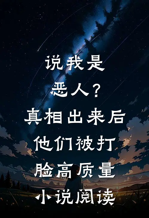 说我是恶人？真相出来后他们被打脸高质量小说阅读