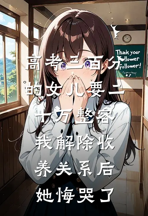高考三百分的女儿要二十万整容，我解除收养关系后她悔哭了