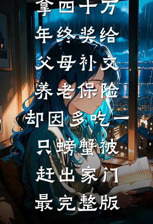 拿四十万年终奖给父母补交养老保险，却因多吃一只螃蟹被赶出家门最完整版